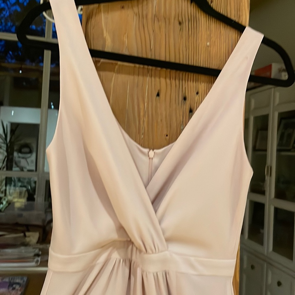Blush Pink Dress with Slit - Maxi - from Park & Fifth - Size 00 - Picture 2 of 4